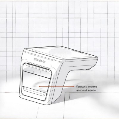 Крышка лотка в сборе для Эвотор 7.3 арт. 001823 Крышка лотка в сборе для Эвотор 7.3 арт. 001823