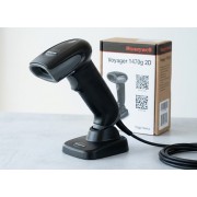 Проводной сканер штрих-кода Honeywell 1470g Voyager 2D, USB, подставка