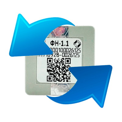 Замена фискального накопителя в кассе Замена фискального накопителя в кассе