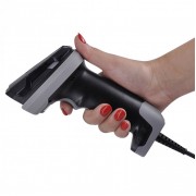 Проводной сканер штрих-кода MERTECH 2420 P2D USB эмуляция RS232 black