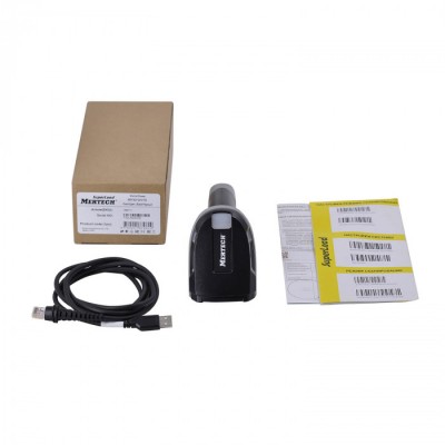 Проводной сканер штрих-кода MERTECH 2420 P2D USB эмуляция RS232 black Проводной сканер штрих-кода MERTECH 2420 P2D USB эмуляция RS232 black